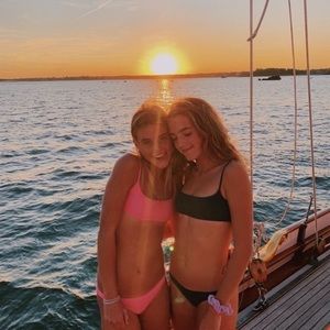 aerie black bikini top